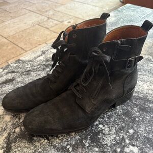 Paul & Joe men's black suede/leather boots